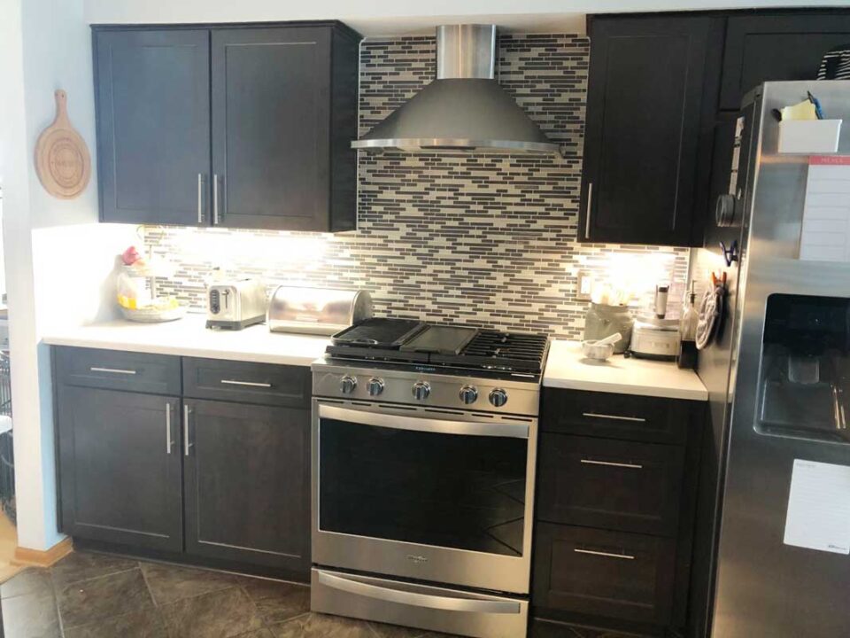 The kitchen with desiner wall sticker at Greenfield, WI